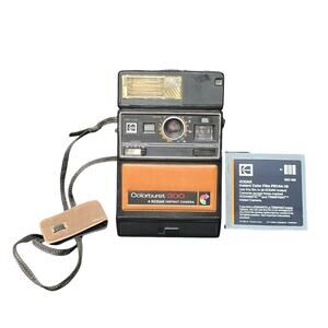 Vintage Kodak Colorburst 100 Instant Camera Adjustable Focus & Neck Strap